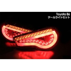 2012 2013 TOYOTA 86 ZN6 SCION FR-S REAR LED TAIL LIGHT LAMP SET RED JDM VIP