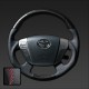 2009 2012 2013 TOYOTA JP ALPHARD LEATHER STEERING WHEEL CARBON COLORED JDM VIP