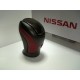 2007 2012 2013 NISSAN GT-R R35 GENUINE SHIFT KNOB BLACK EDITION RED STITCH JDM
