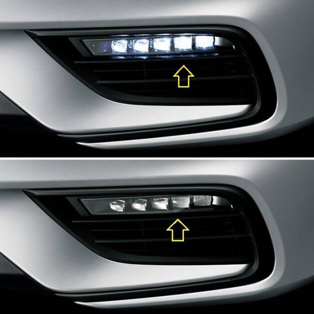 2018 2019 2020 HONDA INSIGHT ZE4 FRONT BUMPER DRL LED DAYTIME FOG LAMP KIT JAPAN