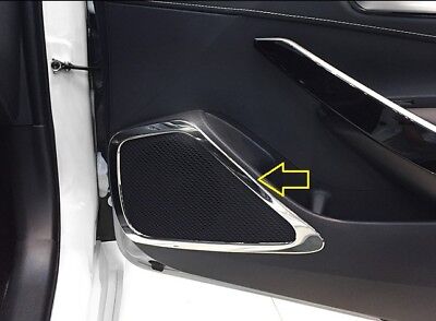 2019 2020 2021 TOYOTA COROLLA SPORT HYBRID JDM CHROME DOOR SPEAKER RING GARNISH - Image 3