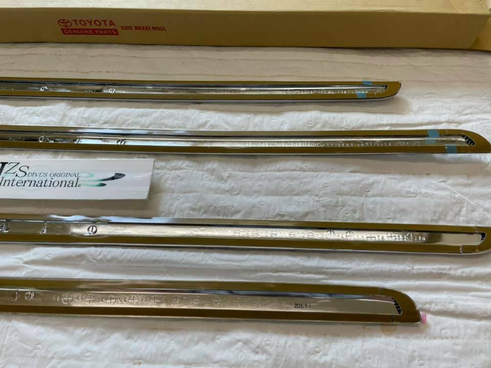 2014 2015 2016 2017 TOYOTA JAPAN NEW WISH CHROME DOOR MOUDLING SET VIP - Image 11