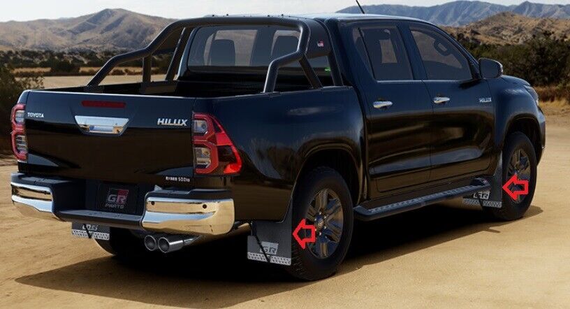 2020 2021 2022 TOYOTA HILUX 125 GENUINE GR by TRD JDM MUD FLAPS GUARD REVO