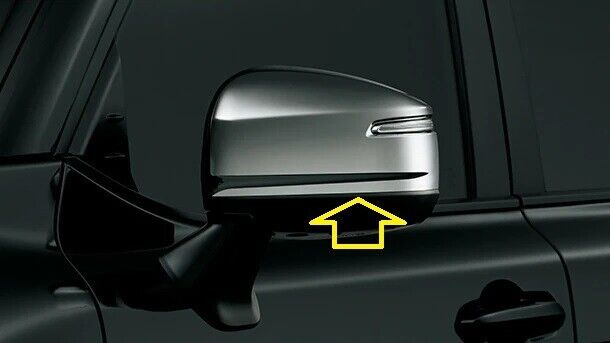 2021 2022 2023 TOYOTA LAND CRUISER 300 LED FRONT DOOR CHROME MIRROR COVER LC300