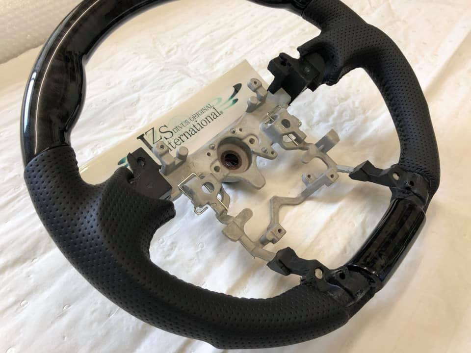 2011 2012 2013 2014 2015 TOYOTA PRIUS V WAGON STEERING WHEEL BLACK WOOD LEATHER - Image 10