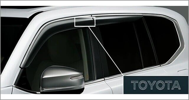 2021 2022 2023 TOYOTA LAND CRUISER 300 FRONT REAR DOOR WINDOW VISOR CHROME LC300