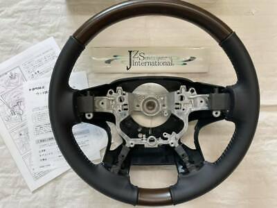 2015 2016 2017 2018 TOYOTA JAPAN LAND CRUISER 202 GENUINE WOOD STEERING WHEEL - Image 4
