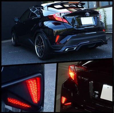 2017 2018 2019 2020 TOYOTA CHR CH-R RED LED REFLECTOR LENSE BRAKE LAMP LIGHT JDM