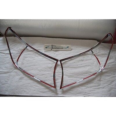 2008 2009 2010 2011 2012 TOYOTA LANDCRUISER CHROME HEAD LIGHT TRIM JAPAN - Image 4