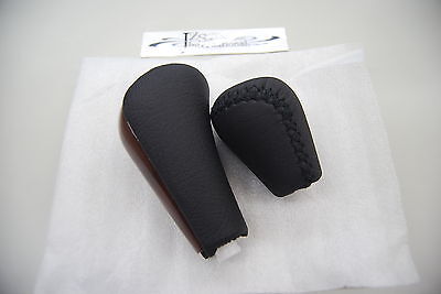 2002 2008 TOYOTA LANDCRUISER PRADO 120 FJ120 SHIFT KNOB BROWN WOOD BLACK LEATHER - Image 6