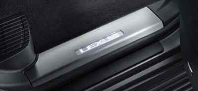 2015 2016 2017 2018 LEXUS LX570 GENUINE REAR DOOR IMMUNINATION SCUFF SILL BLACK