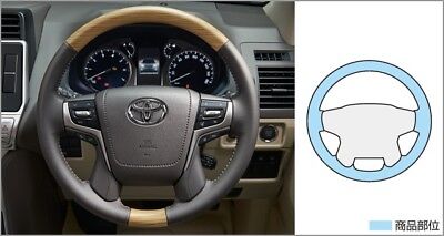 2017 2018 2019 2020 TOYOTA LAND CRUISER PRADO 150 GENUINE WOOD LEATHER STEERING