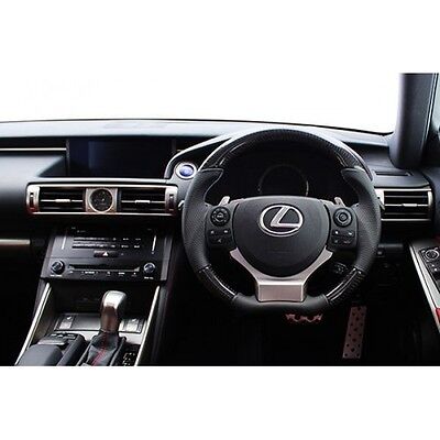 2014 2015 2016 LEXUS JAPAN NX200t NX300h BLACK CARBON SPORT GRIP STEERING WHEEL - Image 3