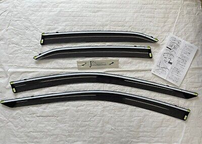 2018 2019 2020 2021 TOYOTA CAMRY 70 GENUINE WINDOW SIDE VISOR SILVER MOULD JDM - Image 12