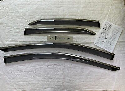 2018 2019 2020 2021 TOYOTA CAMRY 70 GENUINE WINDOW SIDE VISOR SILVER MOULD JDM - Image 7