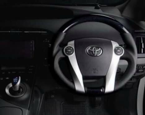 2009 2010 2011 2012 2013 2014 TOYOTA PRIUS CARBON STEERING WHEEL 6 COLORS JDM - Image 2