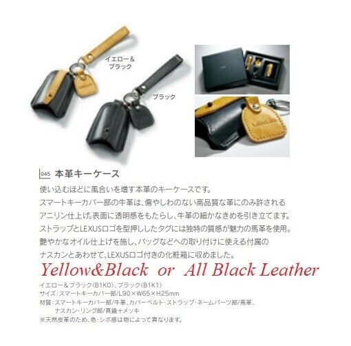 2022 2023 LEXUS NX250 NX350 NX350h NX450h+ GENUINE REMOTE KEY CASE LEATHER JAPAN