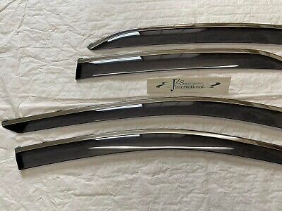2018 2019 2020 2021 TOYOTA CAMRY 70 GENUINE WINDOW SIDE VISOR SILVER MOULD JDM - Image 9