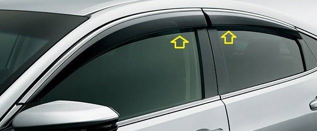 2018 2019 2020 HONDA INSIGHT ZE4 FRONT & REAR DOOR WINDOW SIDE VISOR VISORS JDM