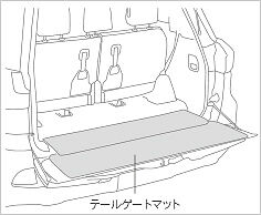 2015 2016 2017 2018 LEXUS LX570 JAPAN GENUINE REAR LUGGAGE TAIL GATE MAT BLACK - Image 2