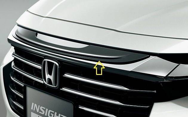 2018 2019 2020 HONDA INSIGHT ZE4 FRONT GRILLE TOP GARNISH TRIM MOULD BLACK JDM