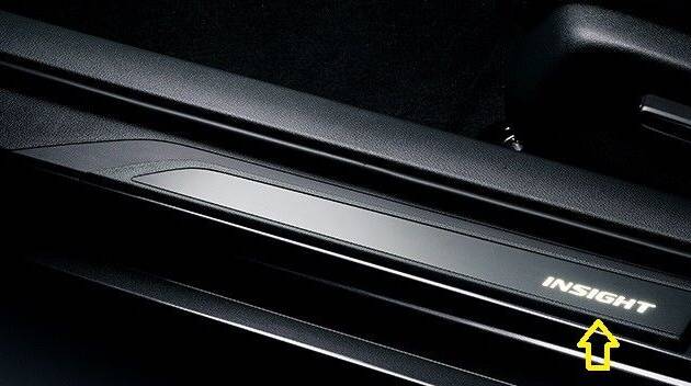 2018 2019 2020 HONDA INSIGHT ZE4 FRONT DOOR LED LOGO SIDE STEP DOOR SILL PLATE