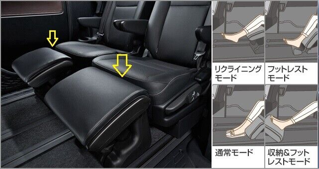 2017 2018 2019 2020 TOYOTA ESQUIRE JAPAN GENUINE FOOT REST 2ND SEAT PVC COUSION