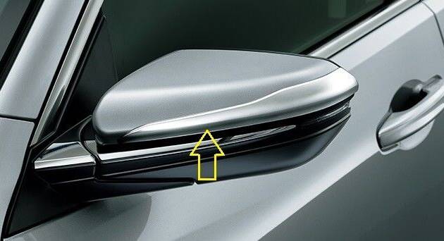 2018 2019 2020 HONDA INSIGHT ZE4 DOOR MIRROR CHROME GARNISH TRIM MOULDING JDM