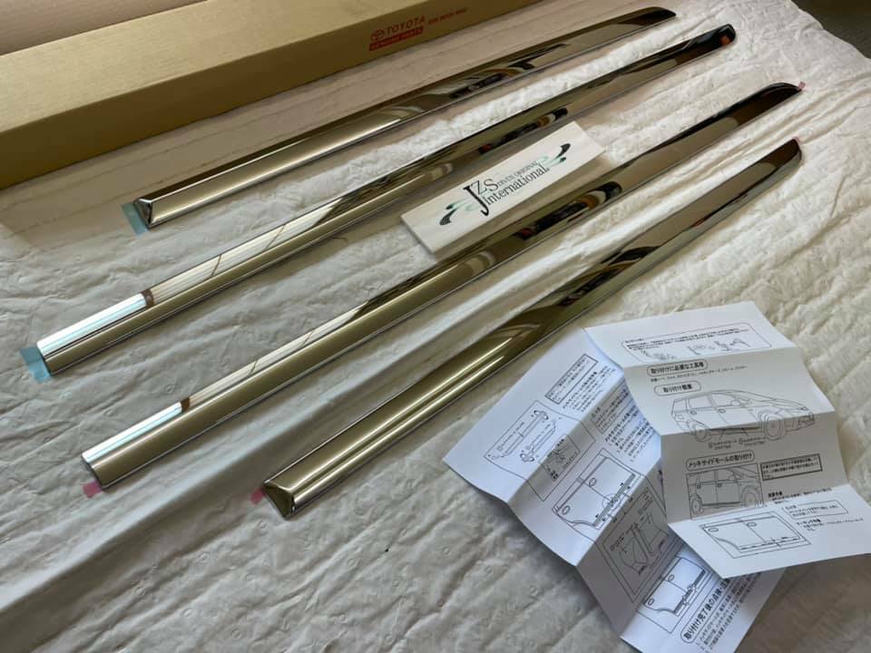 2014 2015 2016 2017 TOYOTA JAPAN NEW WISH CHROME DOOR MOUDLING SET VIP - Image 3
