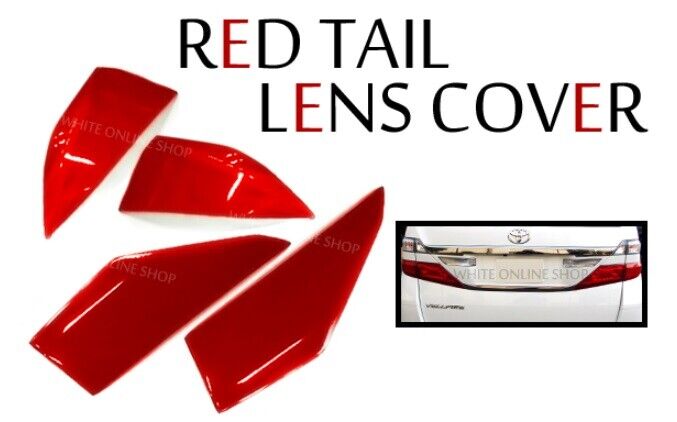 2009 2010 2011 2012 TOYOTA JAPAN VELLFIRE LOW TAIL LIGHT LAMP COVER RED JDM VIP - Image 2