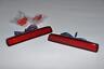 2011 2012 2013 TOYOTA PRIUS V WAGON JDM REAR BUMPER LED RED REFLECTOR LIGHT LAMP - Image 2