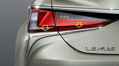 2018 2019 2020 LEXUS ES250 ES350 ES300h GENUINE CHROME TAIL LAMP UNDER GARNISH