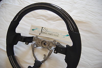 2010 2012 2013 2014 TOYOTA FJ CRUISER CARBON LEATHER STEERING WHEEL BLACK JDM - Image 6