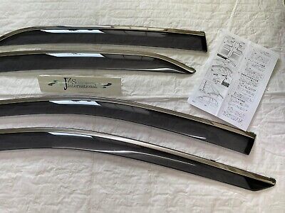 2018 2019 2020 2021 TOYOTA CAMRY 70 GENUINE WINDOW SIDE VISOR SILVER MOULD JDM - Image 10